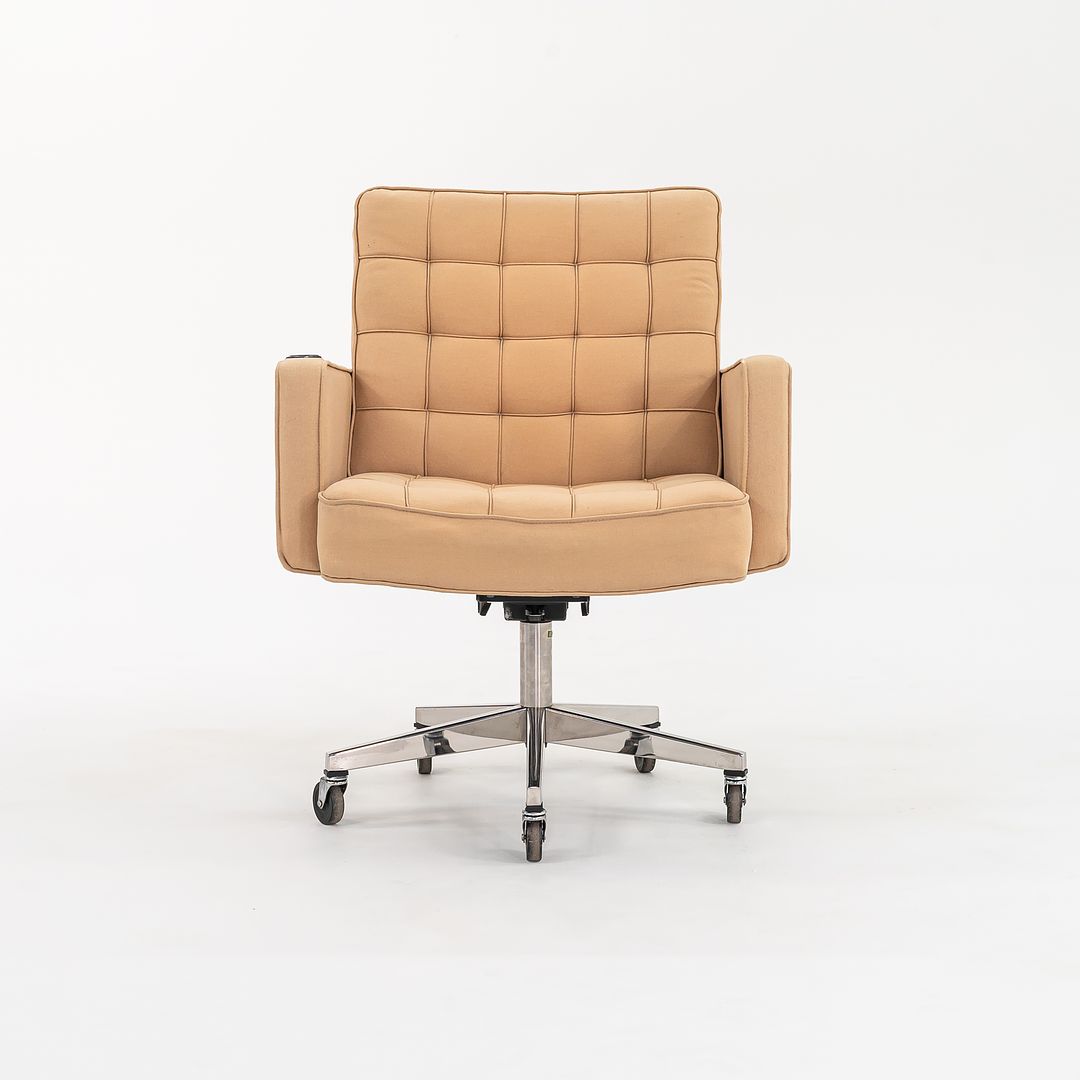 1979 Cafiero Desk Chair with Tablet, Model 187 by Vincent Cafiero for Knoll in Tan Fabric 8x Available