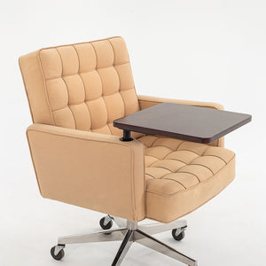 1979 Cafiero Desk Chair with Tablet, Model 187 by Vincent Cafiero for Knoll in Tan Fabric 8x Available