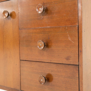 1950s Basic Cabinet Series, Model 4602 by George Nelson for Herman Miller in Walnut (Bench Not Included)