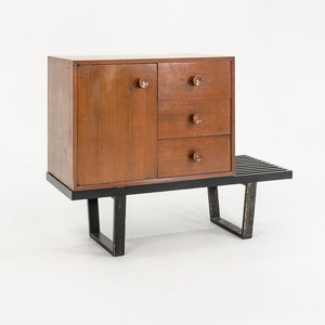 1950s Basic Cabinet Series, Model 4602 by George Nelson for Herman Miller in Walnut (Bench Not Included)