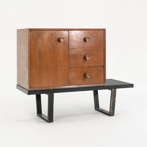 1950s Basic Cabinet Series, Model 4602 by George Nelson for Herman Miller in Walnut (Bench Not Included)