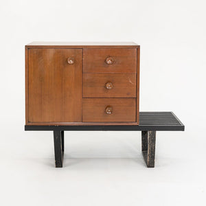 1950s Basic Cabinet Series, Model 4602 by George Nelson for Herman Miller in Walnut (Bench Not Included)