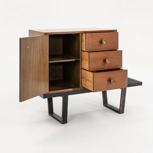 1950s Basic Cabinet Series, Model 4602 by George Nelson for Herman Miller in Walnut (Bench Not Included)