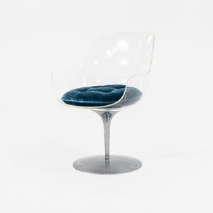 1960s Champagne Arm Chair by Estelle and Erwine Laverne for Formes Nouvelles in Lucite and Aluminum