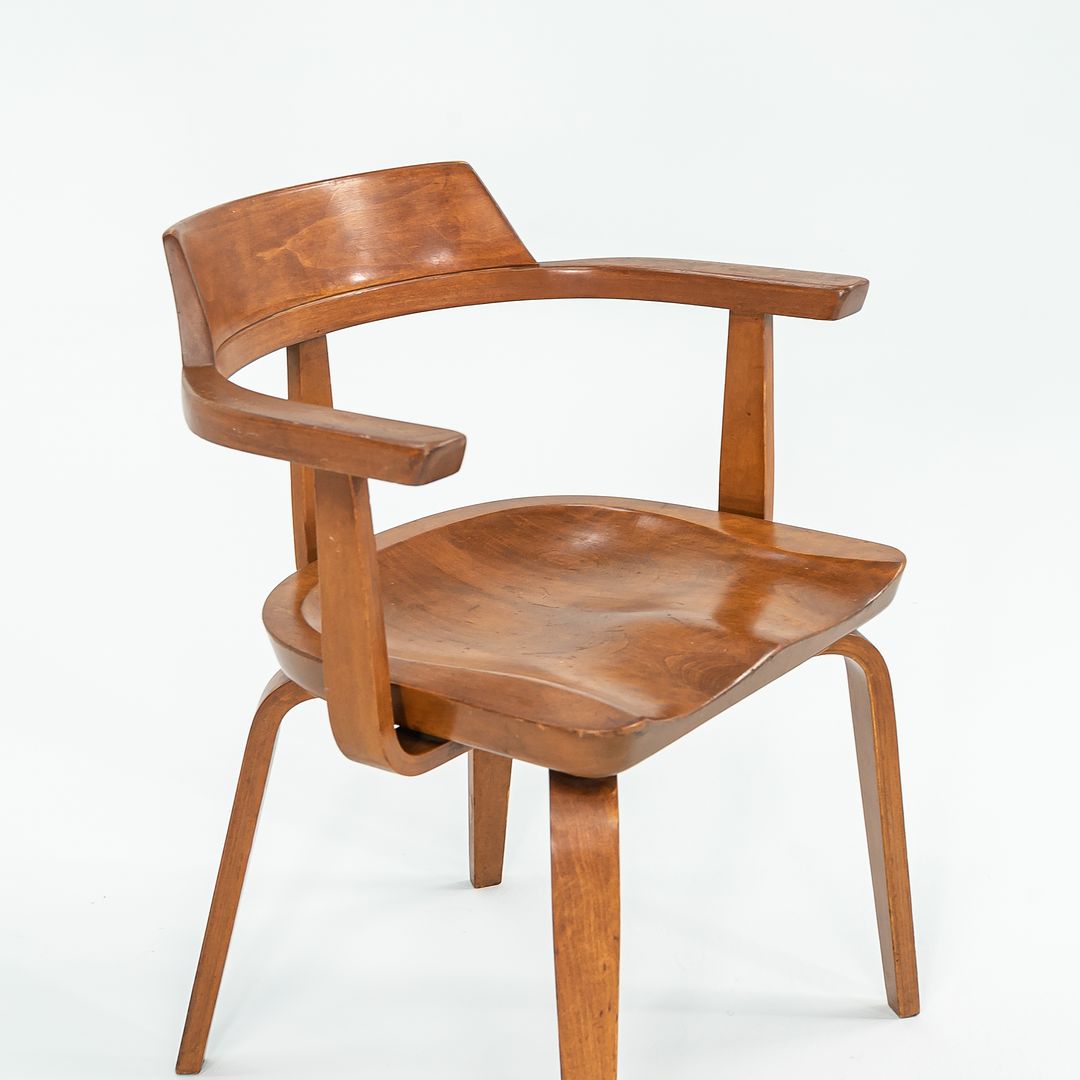 1951 W199 Dining Armchair by Walter Gropius and Ben Thompson for Thonet in Birch