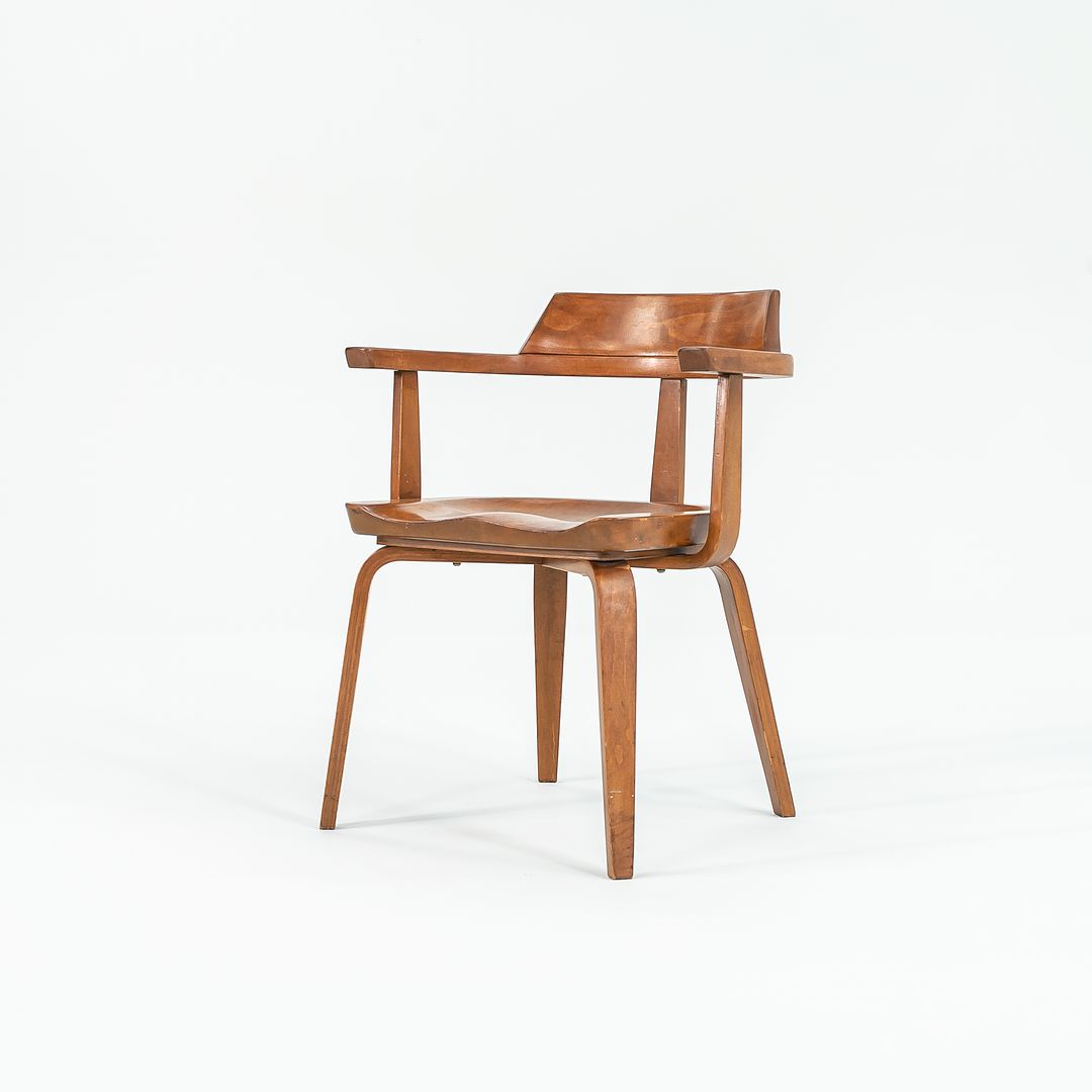 1951 W199 Dining Armchair by Walter Gropius and Ben Thompson for Thonet in Birch