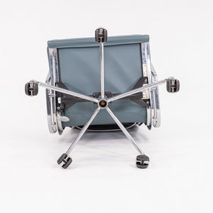 2005 Soft Pad Executive Desk Chair by Charles and Ray Eames for Herman Miller in Blue Leather 15+ Available