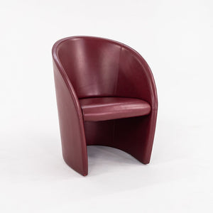 1999 Pair of Intervista Easy Chairs by Lella and Massimo Vignelli for Poltrona Frau in Oxblood Leather