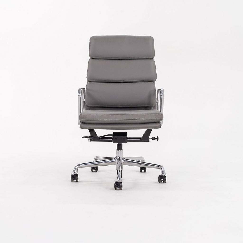 2022 Soft Pad Executive Desk Chair by Charles and Ray Eames for Herman Miller in Grey Leather