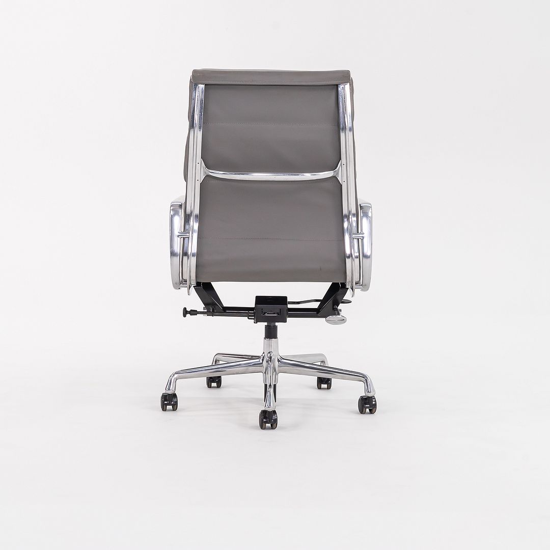 SOLD 2022 Soft Pad Executive Desk Chair by Charles and Ray Eames for Herman Miller in Grey Leather