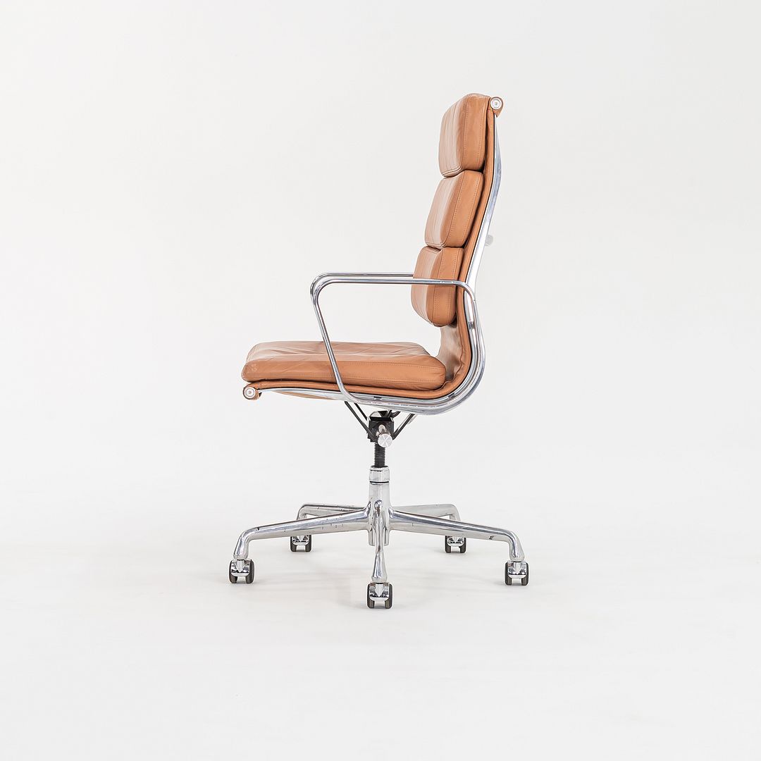 2004 Soft Pad Executive Desk Chair by Charles and Ray Eames for Herman Miller in Dark Tan Leather 12x Available