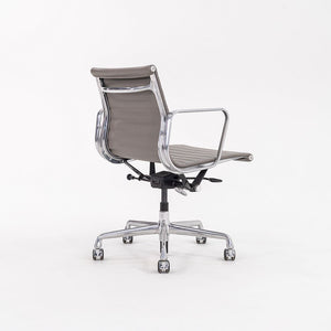 2015 Aluminum Group Management Desk Chair, Model EA335 by Charles and Ray Eames for Herman Miller in Grey Leather 8x Available