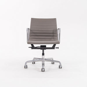 2015 Aluminum Group Management Desk Chair, Model EA335 by Charles and Ray Eames for Herman Miller in Grey Leather 8x Available