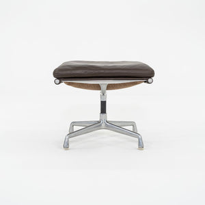 SOLD 1984 Herman Miller Eames Soft Pad Ottoman in Brown Leather