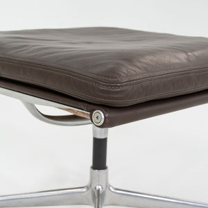 SOLD 1984 Herman Miller Eames Soft Pad Ottoman in Brown Leather