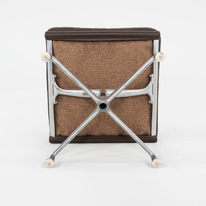 SOLD 1984 Herman Miller Eames Soft Pad Ottoman in Brown Leather