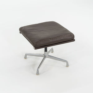 SOLD 1984 Herman Miller Eames Soft Pad Ottoman in Brown Leather