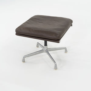 SOLD 1984 Herman Miller Eames Soft Pad Ottoman in Brown Leather