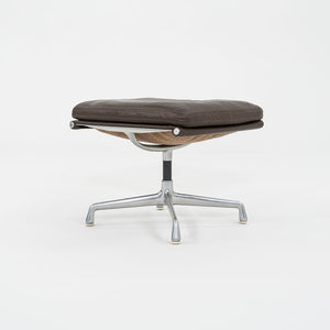 SOLD 1984 Herman Miller Eames Soft Pad Ottoman in Brown Leather