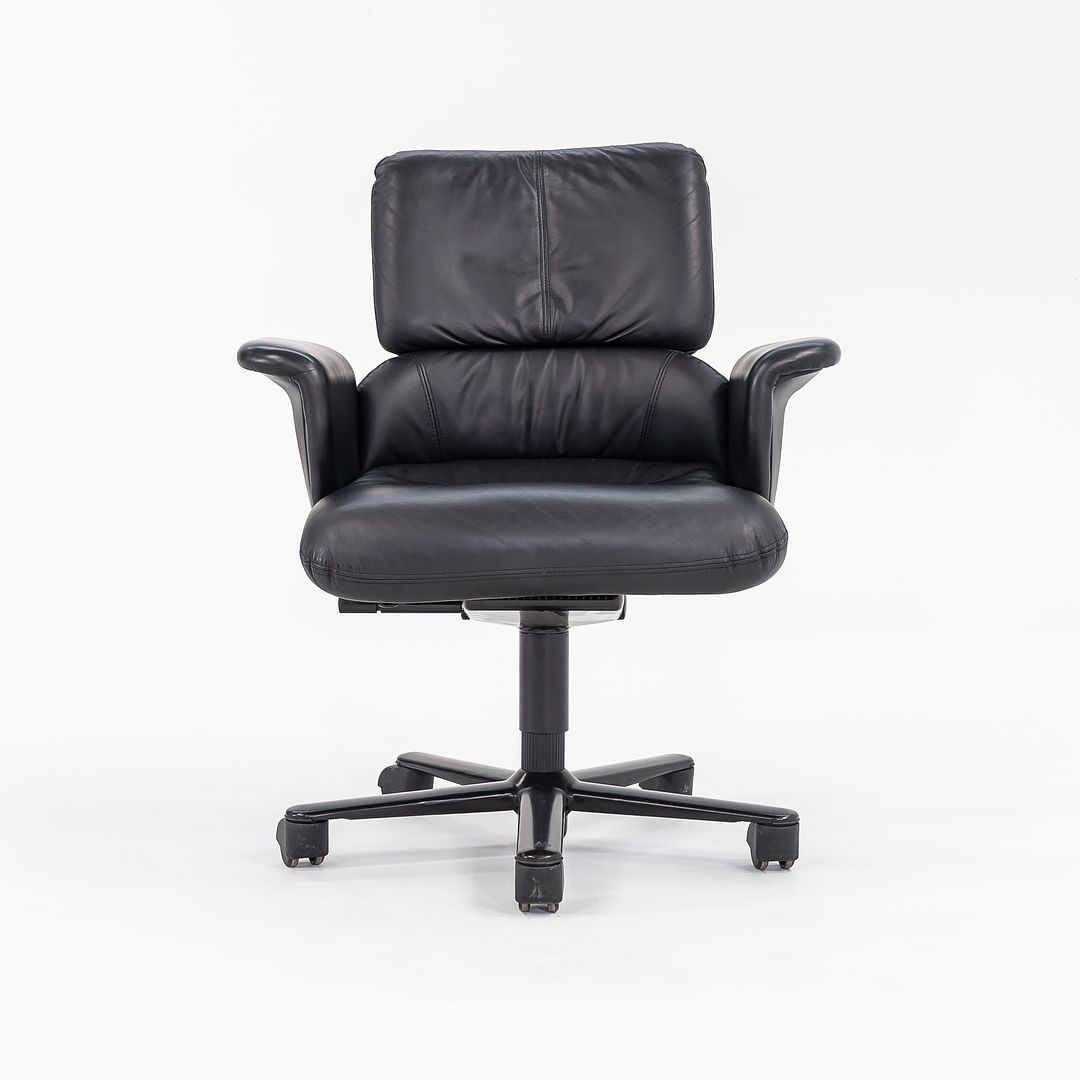 1998 Hollington Office Chair by Geoff Hollington for Herman Miller in Black Leather 2x Available