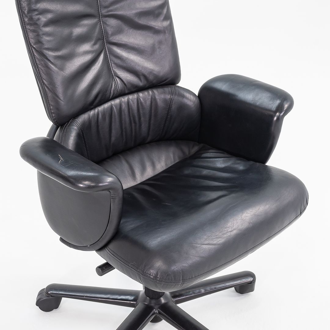 1998 Executive Chair HC 150 by Geoff Hollington for Herman Miller in Black Leather 12+ Available