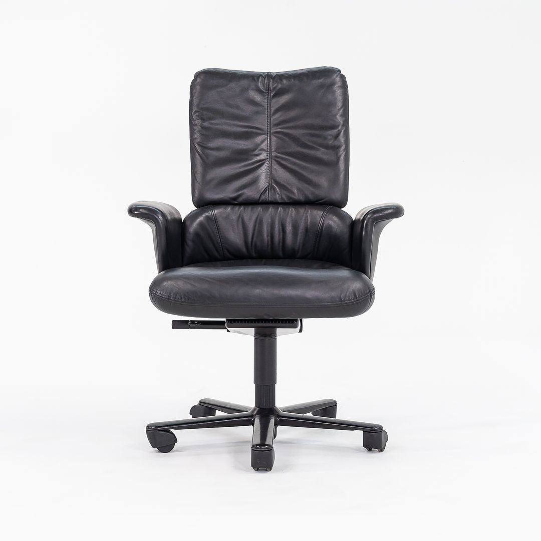 1998 Executive Chair HC 150 by Geoff Hollington for Herman Miller in Black Leather 12+ Available