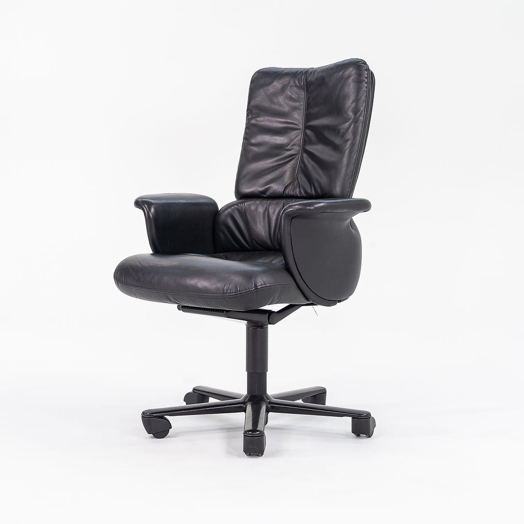 1998 Executive Chair HC 150 by Geoff Hollington for Herman Miller in Black Leather 12+ Available