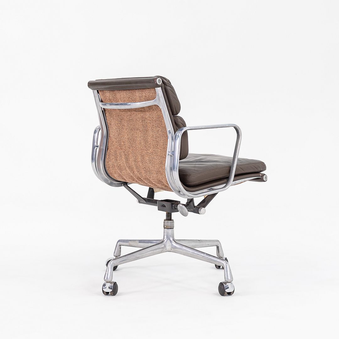 SOLD 1984 Soft Pad Management Desk Chair by Charles and Ray Eames for Herman Miller in Brown Leather