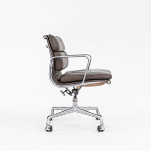 SOLD 1984 Soft Pad Management Desk Chair by Charles and Ray Eames for Herman Miller in Brown Leather
