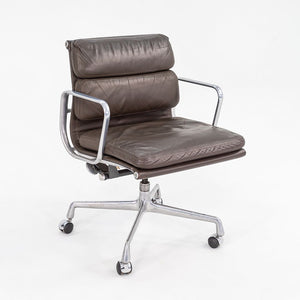 SOLD 1984 Soft Pad Management Desk Chair by Charles and Ray Eames for Herman Miller in Brown Leather