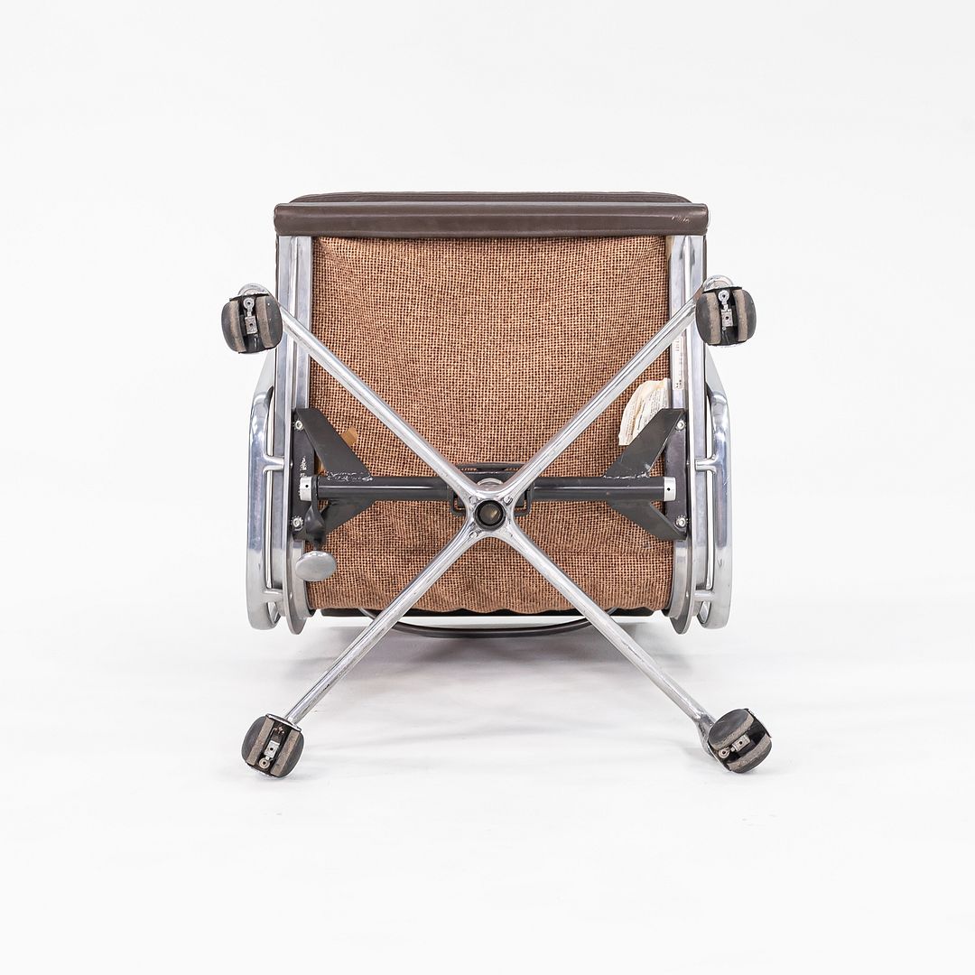 SOLD 1984 Soft Pad Management Desk Chair by Charles and Ray Eames for Herman Miller in Brown Leather