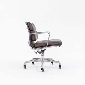 1989 Eames Soft Pad Management Chair, Model EA418 by Ray and Charles Eames for Herman Miller in Brown Leather