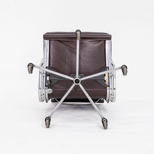 SOLD 1989 Eames Soft Pad Management Chair, Model EA418 by Ray and Charles Eames for Herman Miller in Brown Leather
