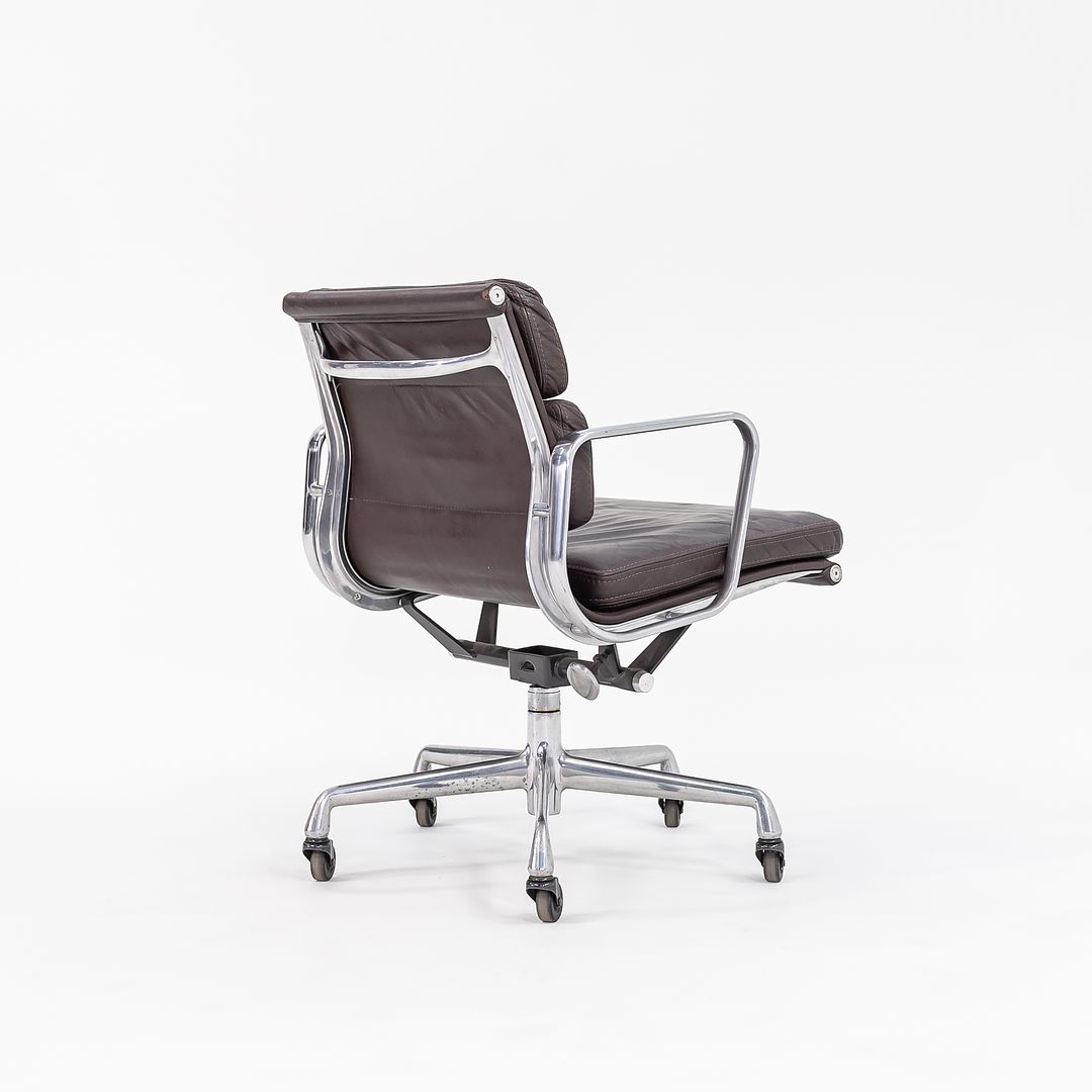 SOLD 1989 Eames Soft Pad Management Chair, Model EA418 by Ray and Charles Eames for Herman Miller in Brown Leather