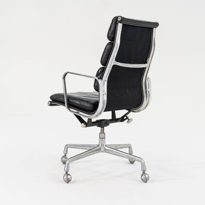 SOLD 1988 Soft Pad Executive Chair, Model EA420 by Ray and Charles Eames for Herman Miller in Black Leather