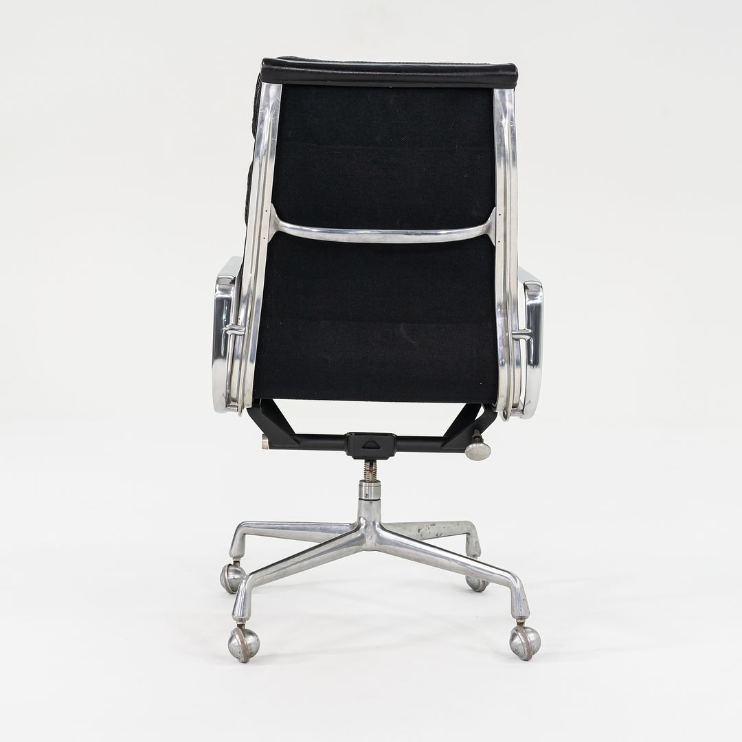 SOLD 1988 Soft Pad Executive Chair, Model EA420 by Ray and Charles Eames for Herman Miller in Black Leather