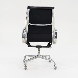 SOLD 1988 Soft Pad Executive Chair, Model EA420 by Ray and Charles Eames for Herman Miller in Black Leather