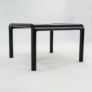 1970s Gae Aulenti for Knoll 40 inch Orsay Square Dining Table w/ Black Laminate