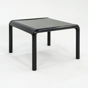 1970s Gae Aulenti for Knoll 40 inch Orsay Square Dining Table w/ Black Laminate
