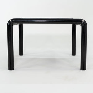 1970s Gae Aulenti for Knoll 40 inch Orsay Square Dining Table w/ Black Laminate