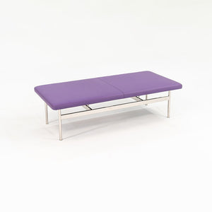 SOLD 2021 CP.2 Two Seater Bench by Charles Pollock for Bernhardt Design in Purple Vinyl 2x Available