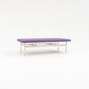 SOLD 2021 CP.2 Two Seater Bench by Charles Pollock for Bernhardt Design in Purple Vinyl 2x Available