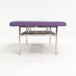 SOLD 2021 CP.2 Two Seater Bench by Charles Pollock for Bernhardt Design in Purple Vinyl 2x Available