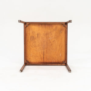 1960s Walnut Side / End Table Attributed to Jens Risom 30 x 30 x 22 inches