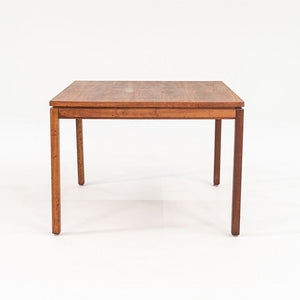 1960s Walnut Side / End Table Attributed to Jens Risom 30 x 30 x 22 inches