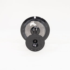 SOLD 2021 Pedestal Side Table, Model 163R by Eero Saarinen for Knoll Aluminum in Black Marble