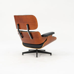 SOLD 1995 Eames 670 & 671 Lounge and Ottoman by Ray and Charles Eames for Herman Miller in Black Leather and Cherry