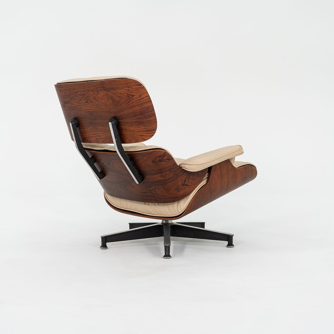 1958 Herman Miller Eames Lounge Chair and Ottoman 670 & 671 by Charles and Ray Eames in New Tan Leather