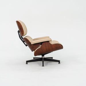 1958 Herman Miller Eames Lounge Chair and Ottoman 670 & 671 by Charles and Ray Eames in New Tan Leather