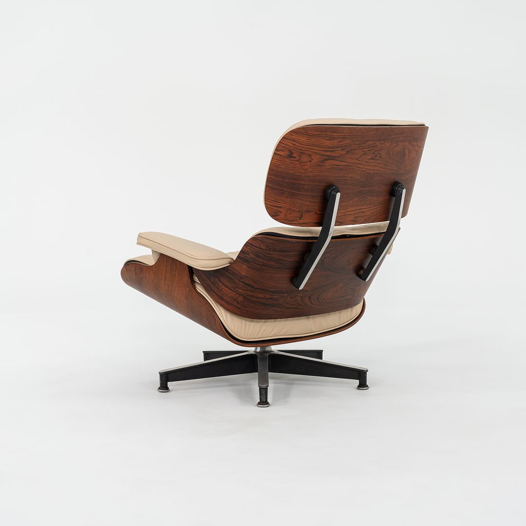 1958 Herman Miller Eames Lounge Chair and Ottoman 670 & 671 by Charles and Ray Eames in New Tan Leather